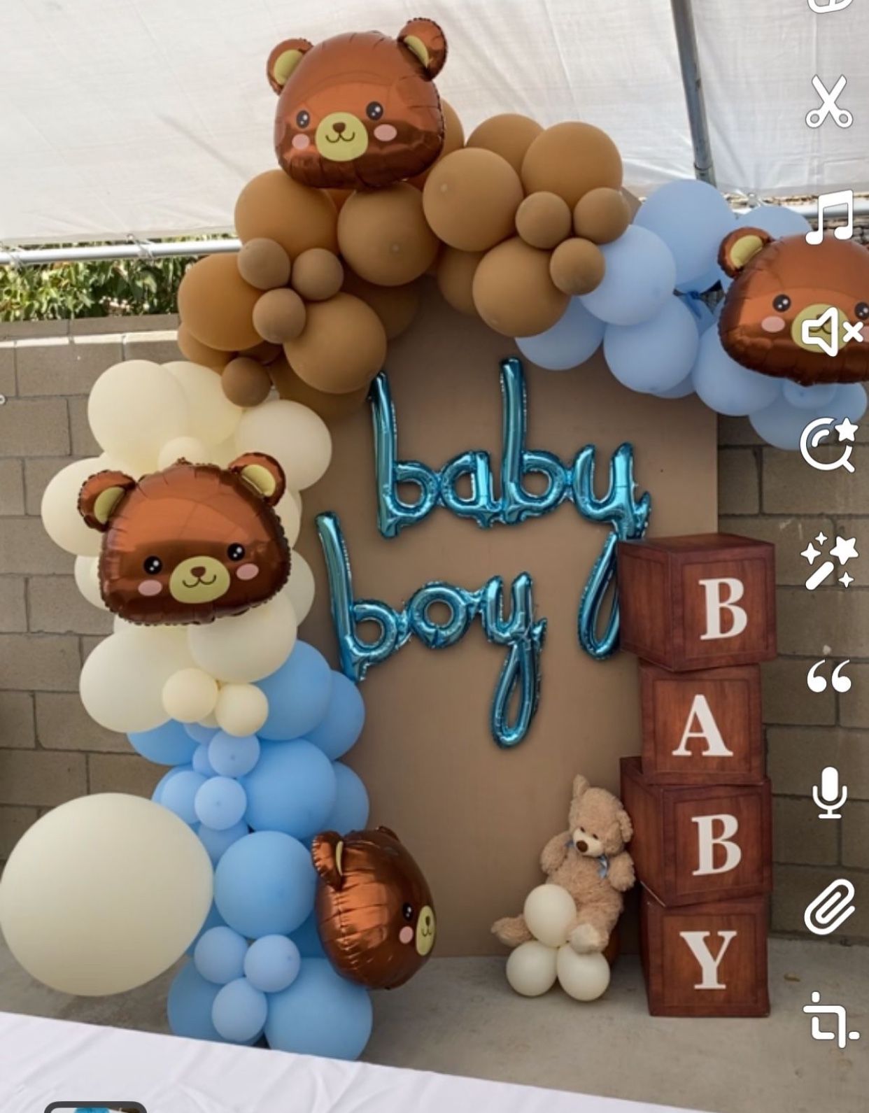 Teddy bear Baby Shower Decoration