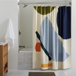 West Elm shower Curtain