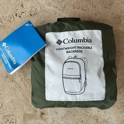 Columbia Unisex Lightweight Packable Backpack, Canteen/Greenscape One Size - NEW