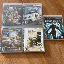 5 PS3 Games For Sale