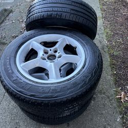 wheels 3 pcs. rims and tires original BMW x 5 size 235/65r17 on 5/120 suitable for many cars