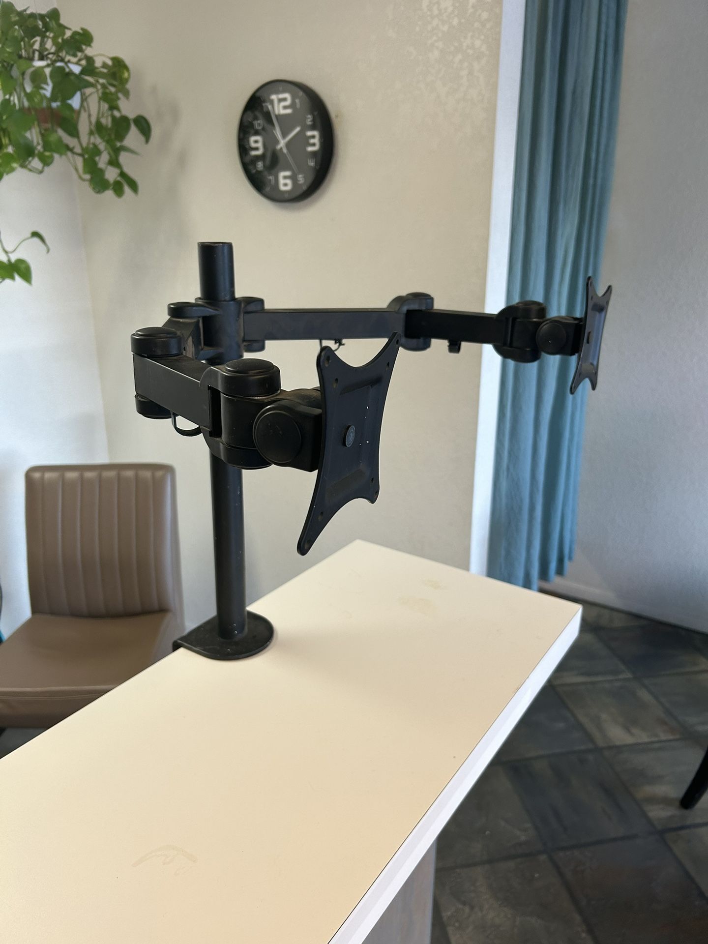 3 ITEMS - Computer Monitor Stands & Standing Tripod