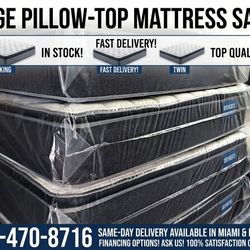 Cloud-Comfort Pillow Top Sets - In Original Protective Wrap - All Sizes