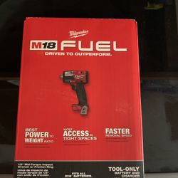 Milwaukee M18 Fuel 1/2 Mid Torque Impact Wrench W/friction Ring 
