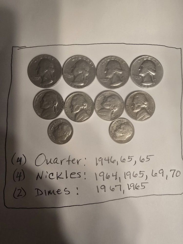 All Coins are In Good Condition