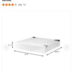 Samsung 27 in. Laundry Pedestal for FlexWash and FlexDry Systems in White