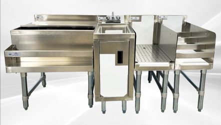 NSF Stainless S Combination Cocktail Station 60 ins FS24UH121212