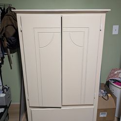 Beige wooden dresser