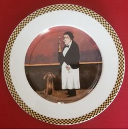 Waiter Suite Monsieur Henri Plate 8" By Guy Buffet Made in Germany