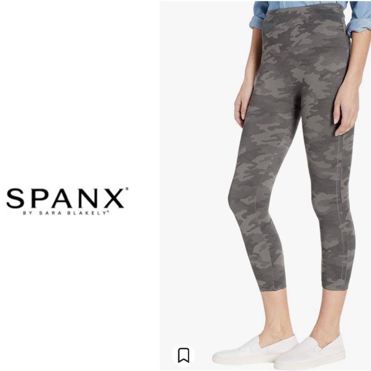 New SPANX Sage Camo Cropped Lamn Leggings Medium $68 Look At Me Now  Seamless New with tags! Ships next business day Product details Fabric type  Sh for Sale in Mesa, AZ - OfferUp