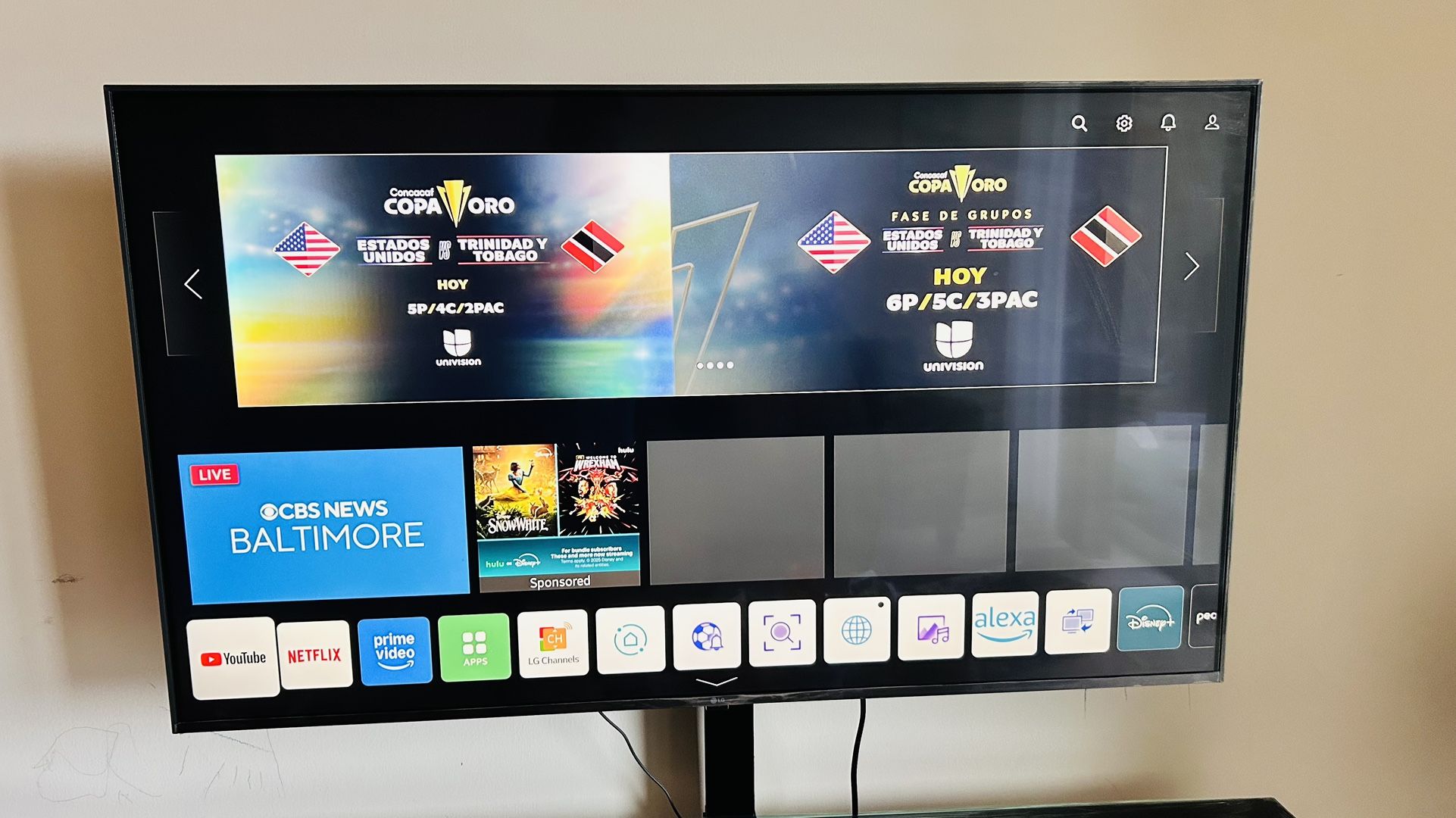 LG 4K Smart TV -50”