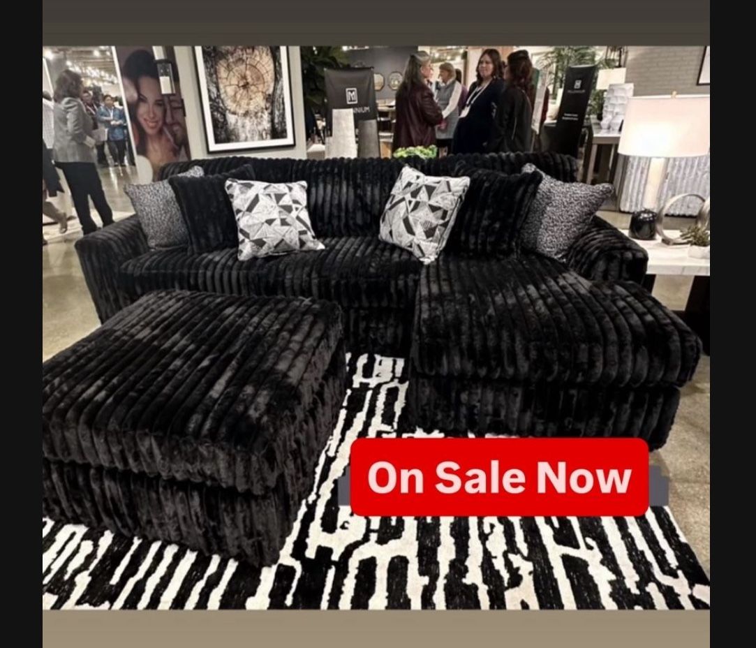 Brand New Super Plush Comfy Corduroy Sectional 