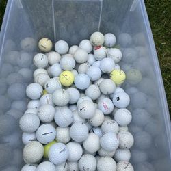 100 used golf balls
