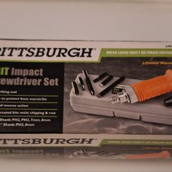 PITTSBURGH 6-Bit Impact Screwdriver Set With Case