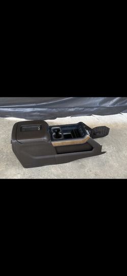 Wood Grain Center Console