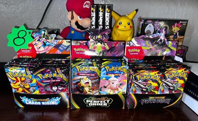 Pokemon Booster Packs (Perfect Order, Chaos Rising, and Pitch Black)