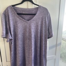 Ideology Women's Activewear Short Sleeve V-Neck Athletic T-Shirt Size 2XL