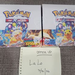 (2) Pokemon Surging Sparks Booster Box
