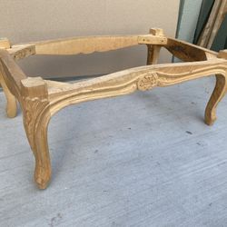 Hardwood French ottoman frame
