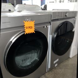 Samsung Platnium Bespoke Washer And Dryer Set FF3