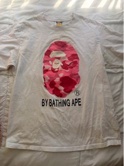 White/Pink BAPE T-Shirt