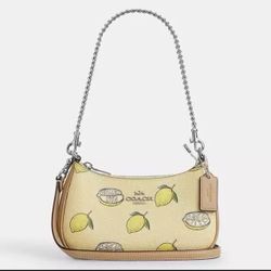 Coach Teri Mini Crossbody Lemon Print