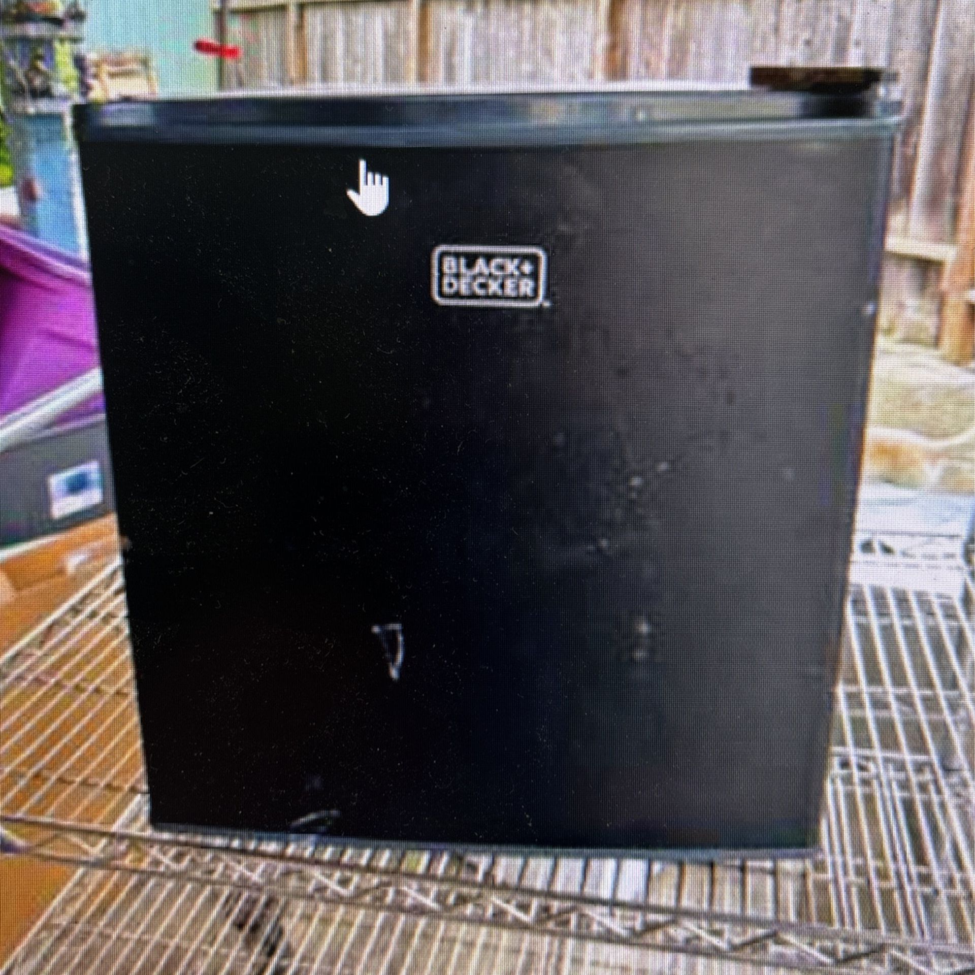 Black Decker Mini Refrigerator Bcrk17 Good Condition