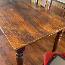 Antique Dining Table With 6 Chairs