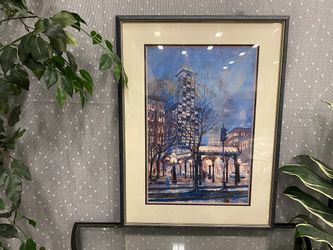 Framed Seattle Historic Smith Tower Art Print