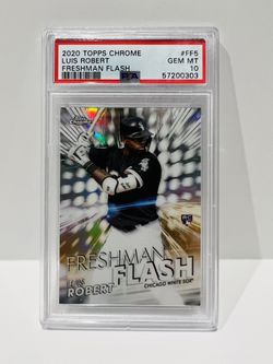 Luis Robert 2020 Topps Chrome PSA 10 #FF-5 Freshman Flash Refractor Rookie RC
