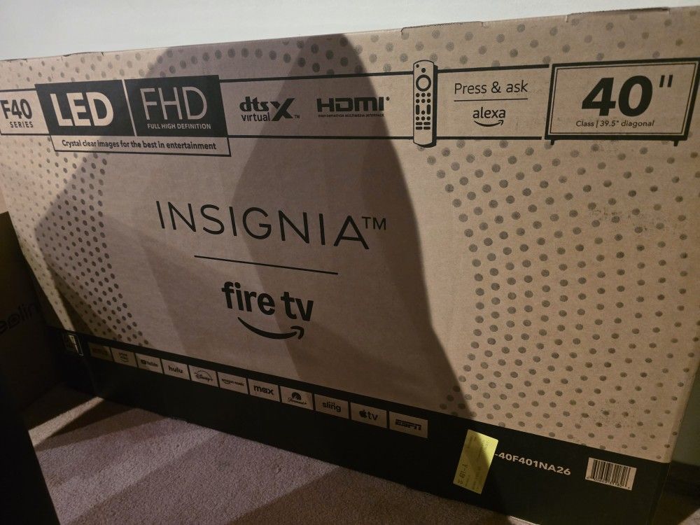BRAND NEW Insignia 40in HD 1080p TV w/ Built In Amazon Fire TV