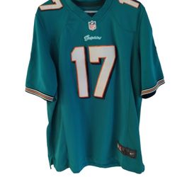 RYAN TANNEHILL MIAMI DOLPHINS # 17 NIKE NFL ORANGE FOOTBALL JERSEY