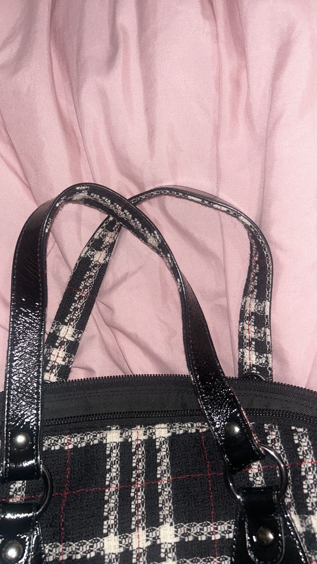 Talbots Vintage Y2K Plaid Wool Large Satchel/Handbag (Like New)