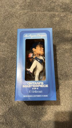 Ohtani's Masterpiece Bobblehead 2 of 2 Dodgers