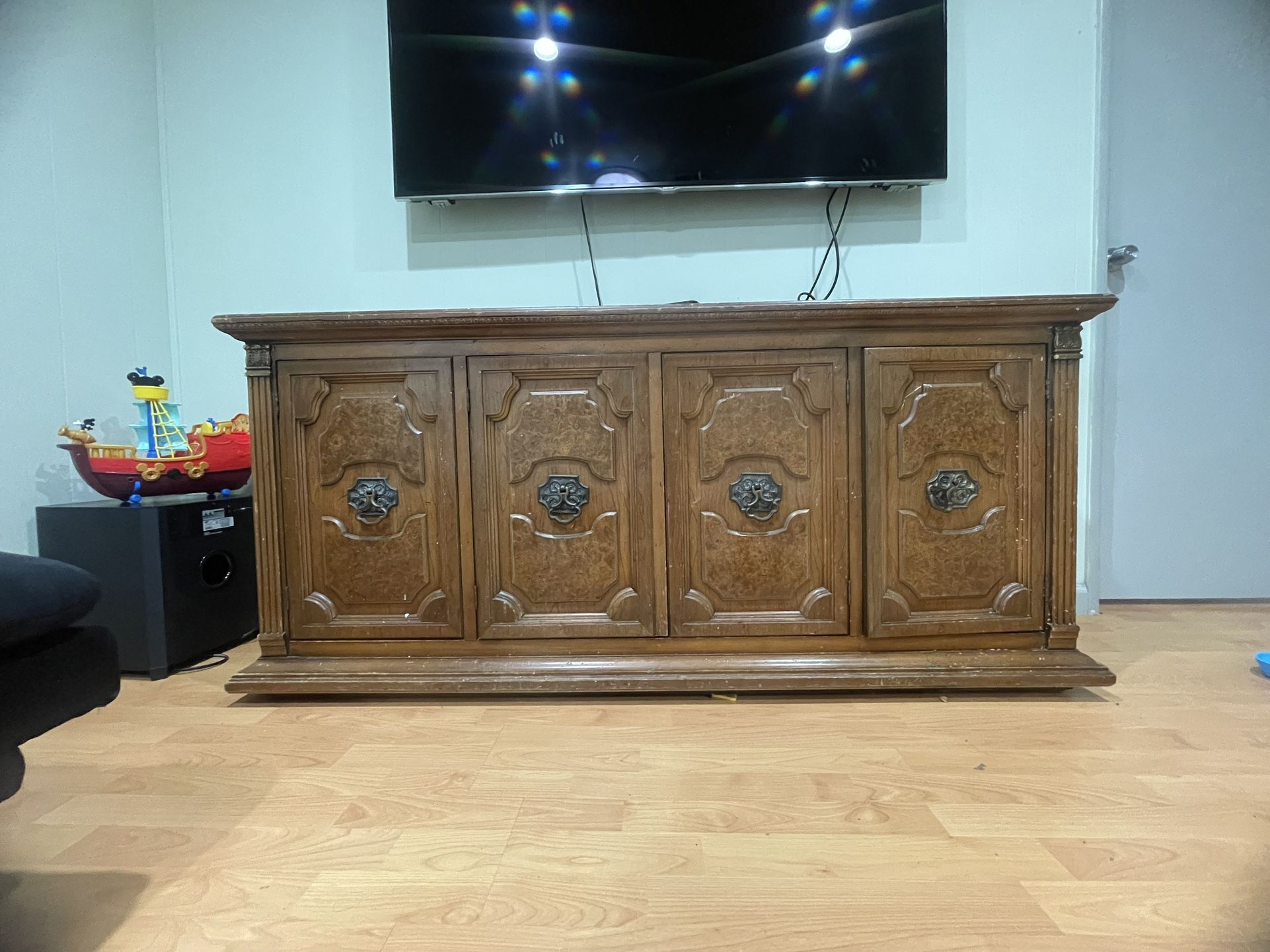 Wooden Console Table With Storage