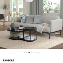 1 Large Coffee Table And 3 Small Side Tables