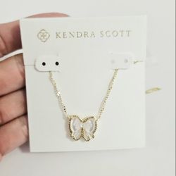 14k gold Ivory bow womens pendant necklace gift