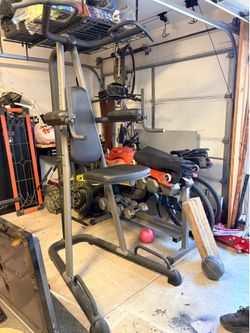 Golds gym fold away machine