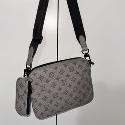 Grey Messenger Bag Designer 