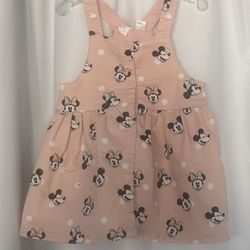 H&M Overall Dress Minnie Mouse 