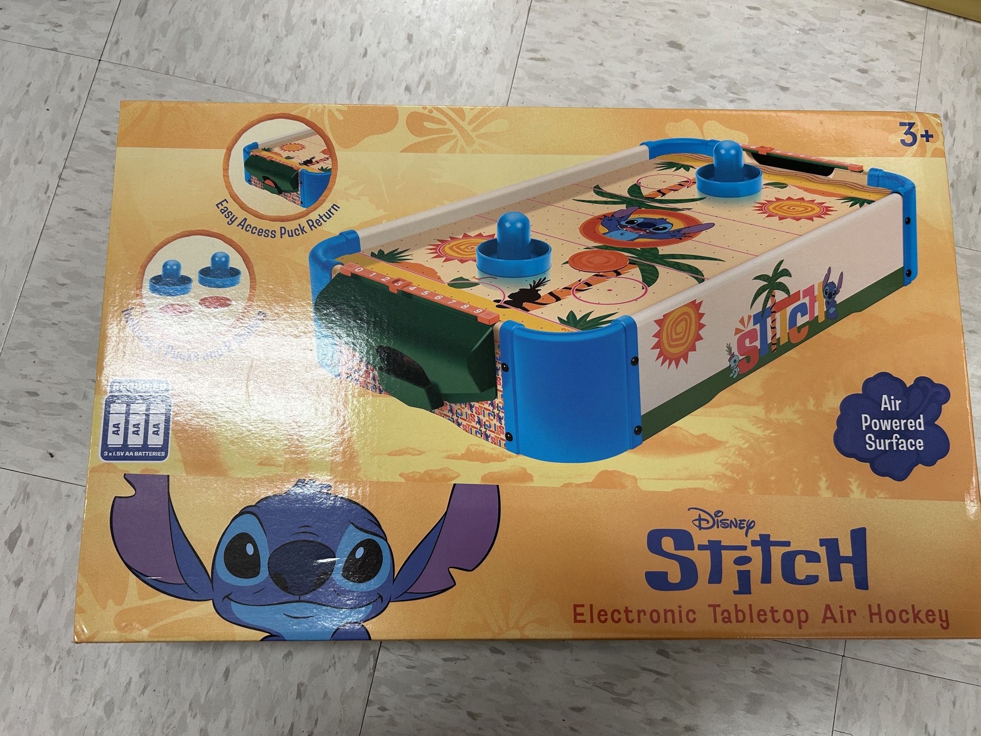NWT Disney Stitch Air Hockey Game