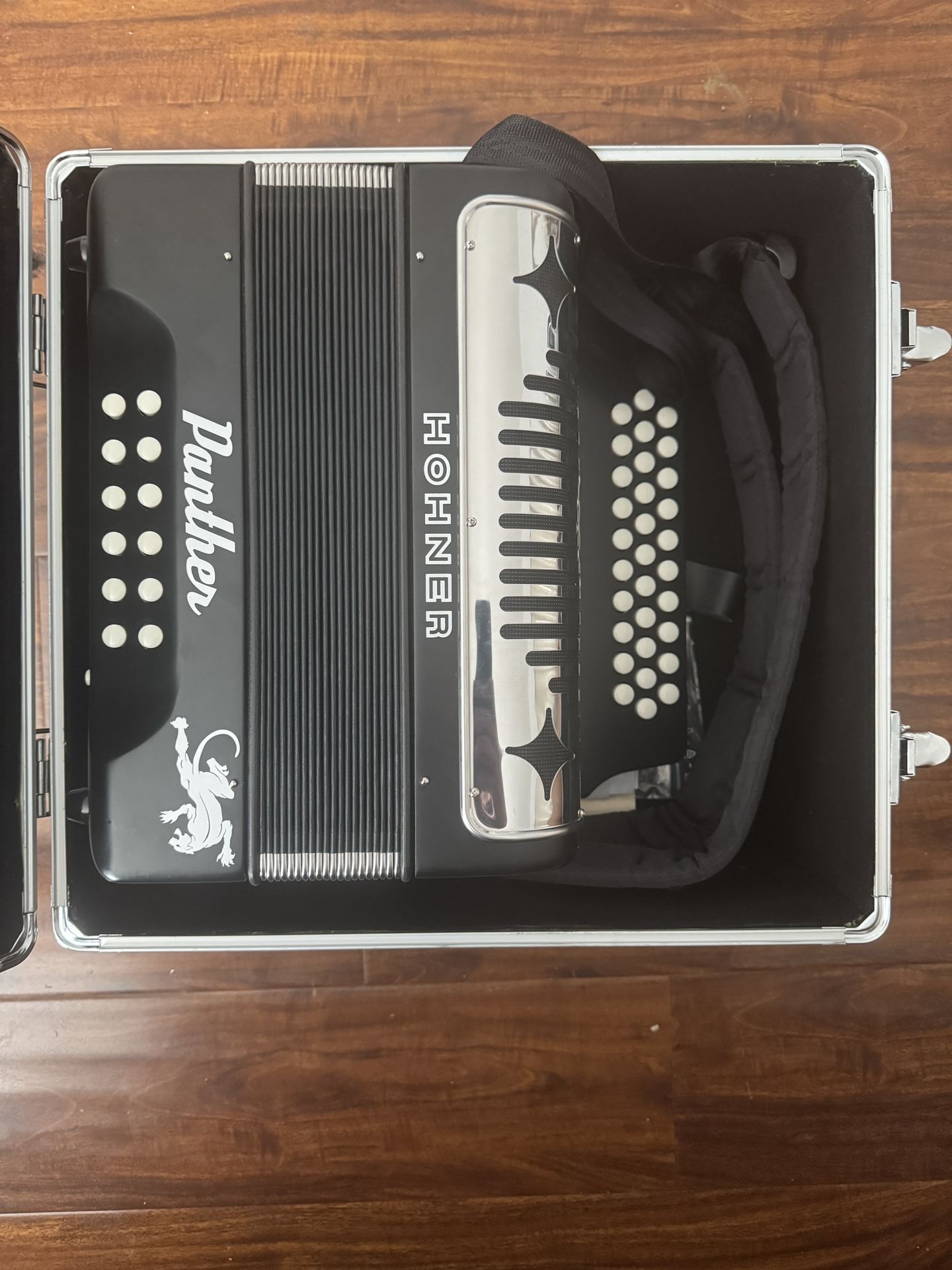 Hohner Panther II GCF Accordion – Brand New w/ Hard Travel Case