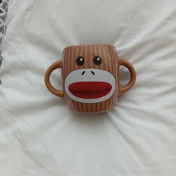 Coffee Cup Sock Monkey 