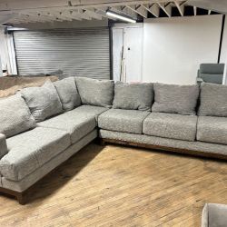 Delivery Available living space L shape sectional sofa couch
