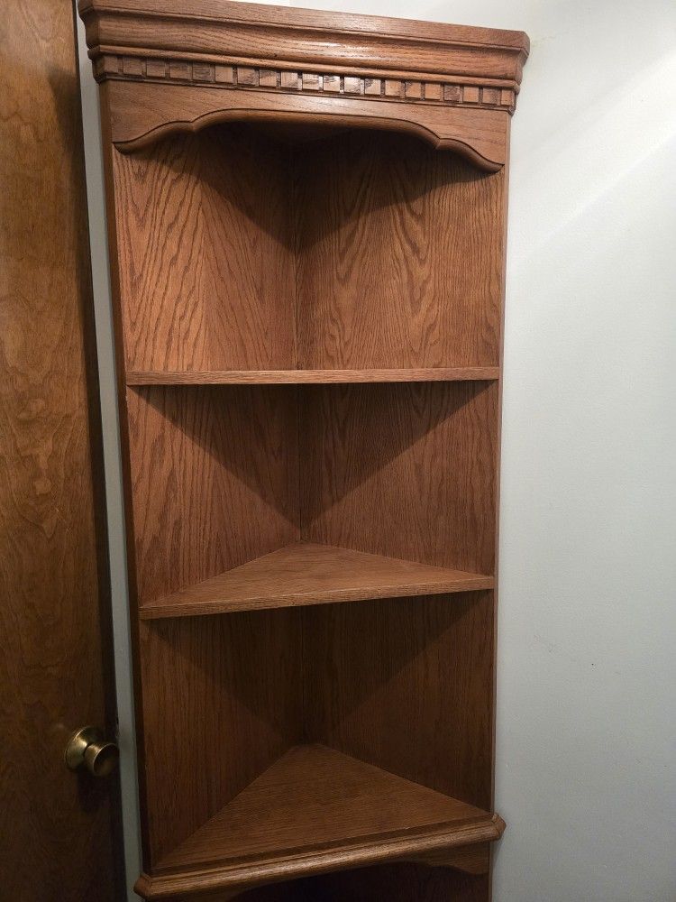 Solid Oak Corner Unit 