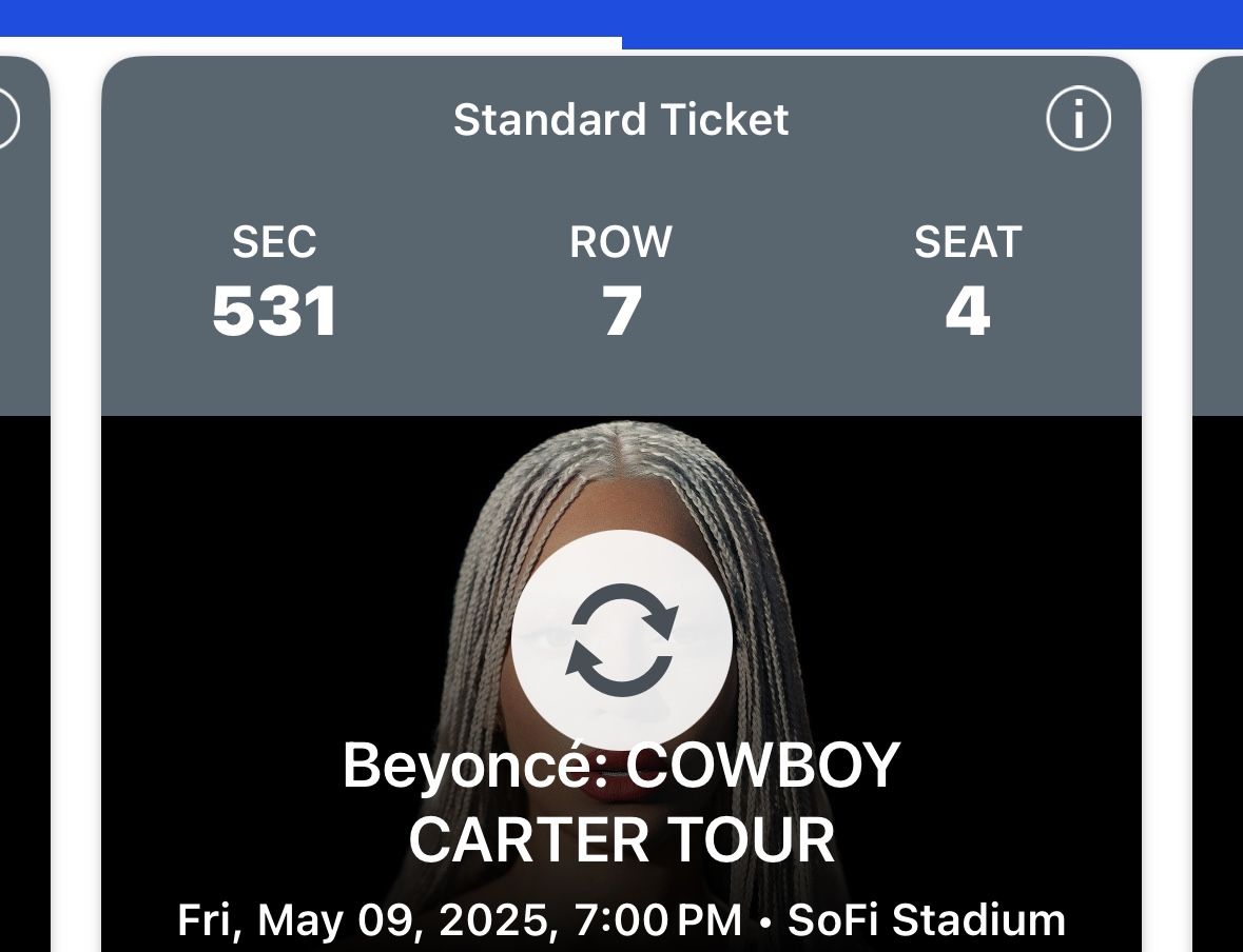 Two Tickets For Beyoncé Cowboy CARTER for May 9th