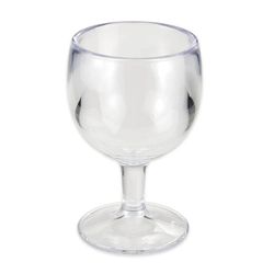 G.E.T. GOB-20-1-SAN-CL-EC Shatterproof Heavy-Duty Plastic Margarita Beer Schooner (set of 6)