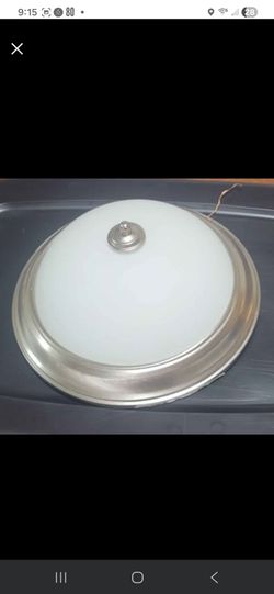 2 light brushed nickel flush mount ceiling fixture