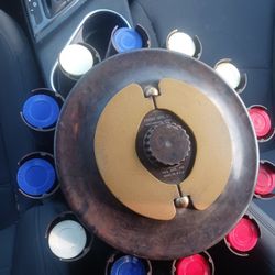 Turnit Mfg. Carousel POKER CHIP CADDY HOLDER  Brown Vintage Mfg Los Angeles USA