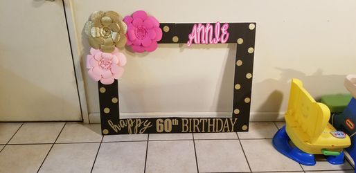 Selfie frame for birthday party decorations
